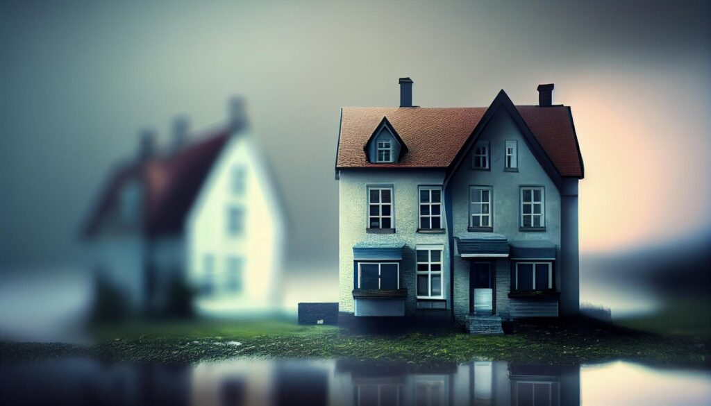 Image of a house by the lake.