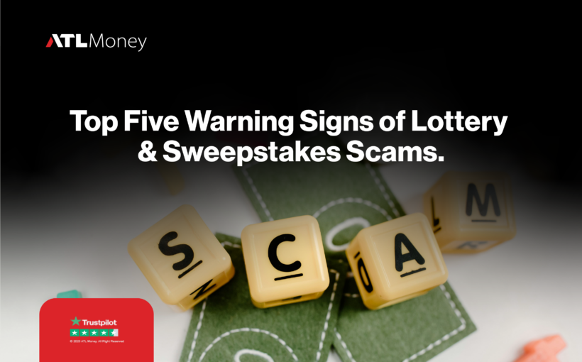 Banner header for Sweepstakes Scam & how to avoid them.